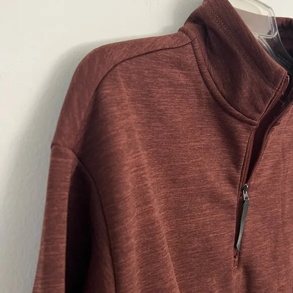 Athleta / Brown Espresso Altitude Polartec® Half Zip Fleece Sweatshirt M NWT