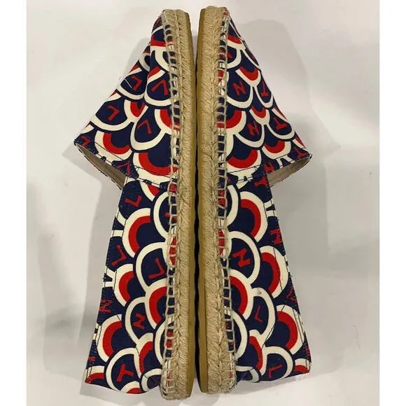 Auth Valentino Garavani Scale Print Espadrille Flat Shoes Slip On Sz 41/US 10