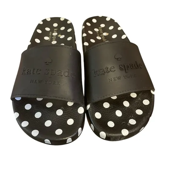 Authentic Kate Spade Sunny Polka Dot Slides