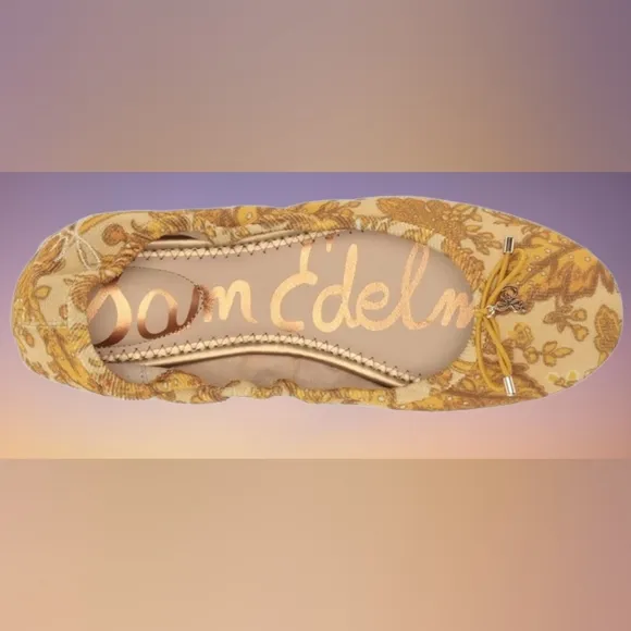 📣Authentic Sam Edelman Felicia Ballet Flats  🆕 In  Box Size 5️⃣ SE Logo Charm