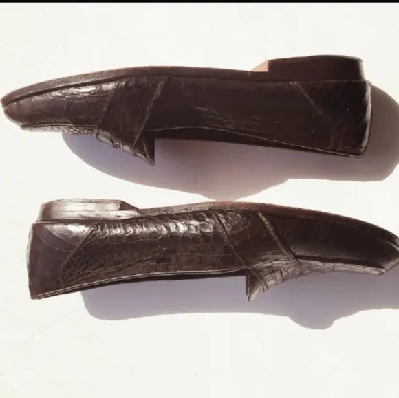 Avventura  Crocodile Skin Embossed Men's Loafers
