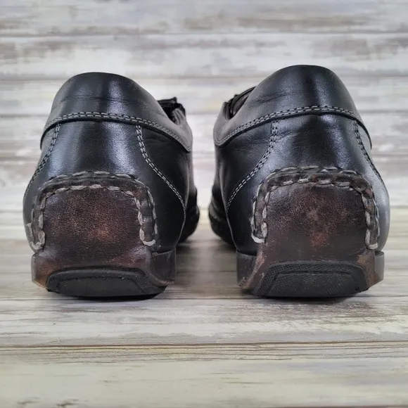 Bacco Bucci Christoff Leather Zippered Dressy Casual Loafers Men's Size 11 Black