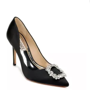 Badgley mischka black Cher Crystal Embellished Pump size 9 new