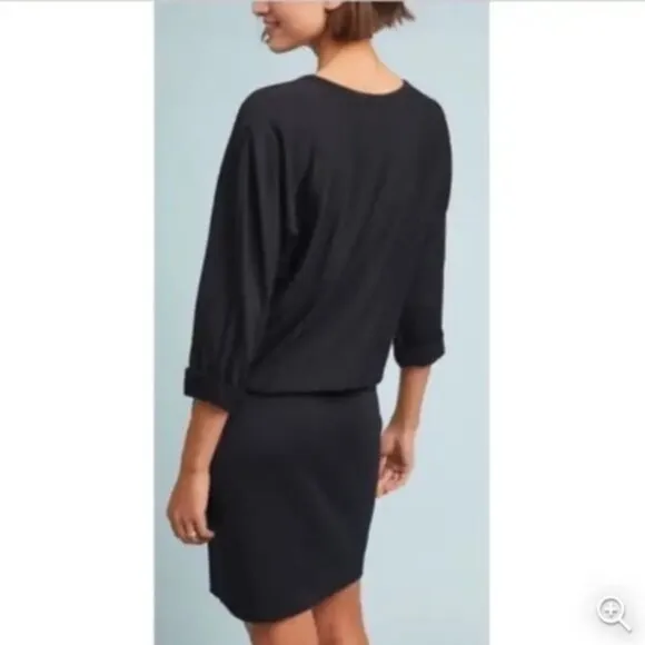 Bailey 44 Cuddled Up Sweatshirt Dress Black S