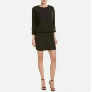Bailey 44 Cuddled Up Sweatshirt Dress Black S