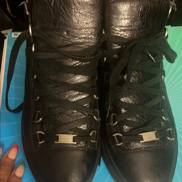 Balenciaga Black Leather Boots