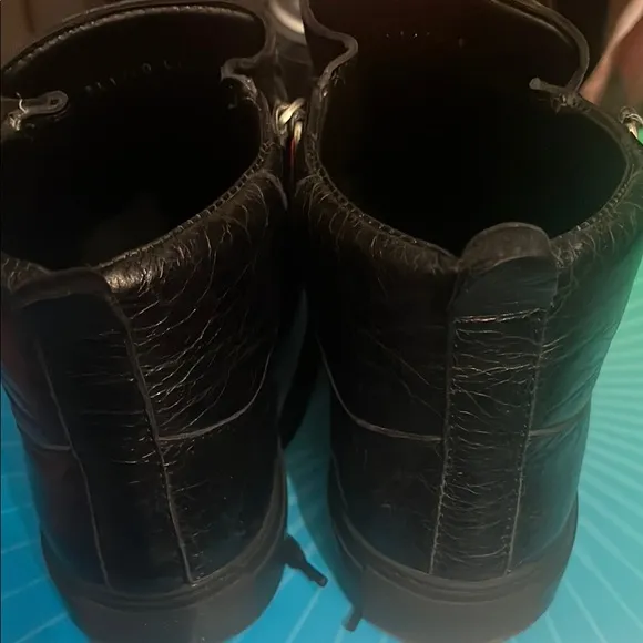 Balenciaga Black Leather Boots