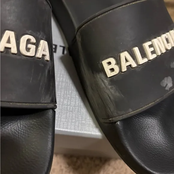 Balenciaga Black Slides