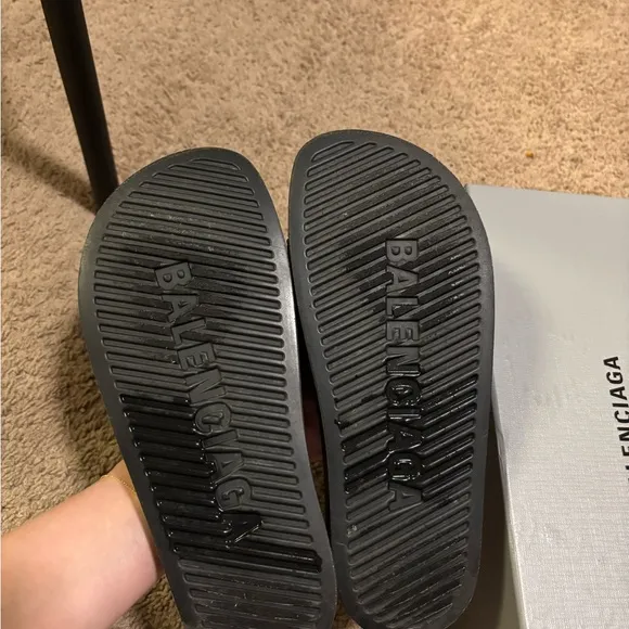 Balenciaga Black Slides