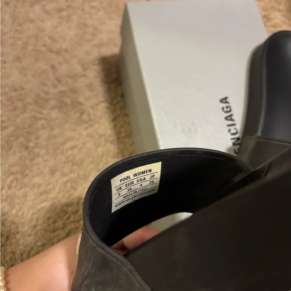 Balenciaga Black Slides
