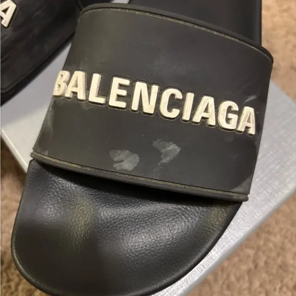 Balenciaga Black Slides