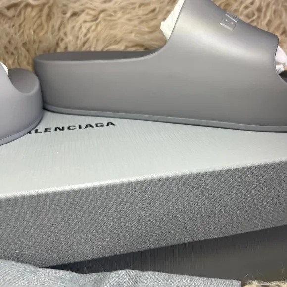 Balenciaga Gray Women’s Slides