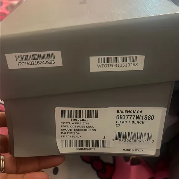 Balenciaga Lavender Slides
