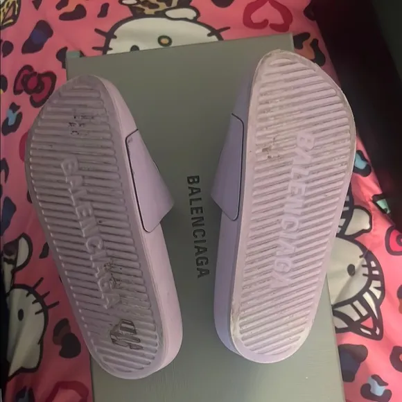 Balenciaga Lavender Slides
