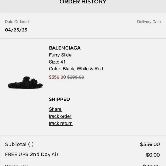 Balenciaga Men's Black Slides