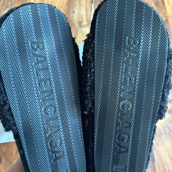 Balenciaga Men's Black Slides