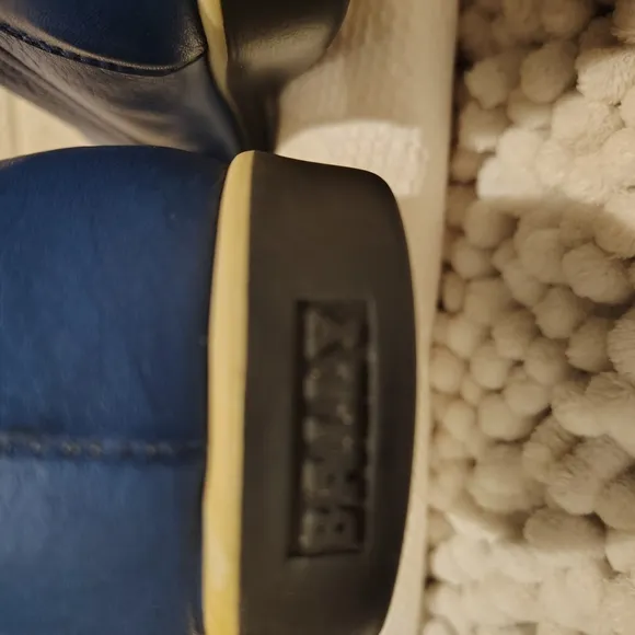 Bally Blue Suede Loafers Flats