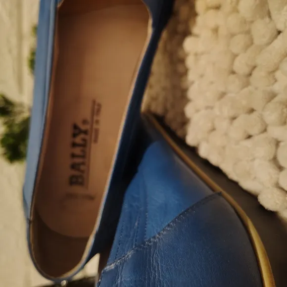 Bally Blue Suede Loafers Flats