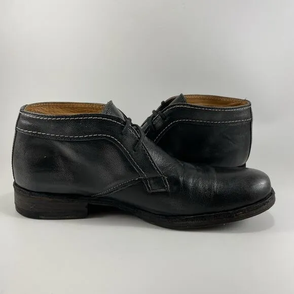 Bed Stu Draco Chukka Men’s Size 8 Black Leather Lace Up Boots Mexico Style 702