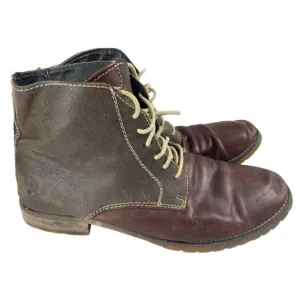 Bed Stu Men's Hoover II Brown Leather Lace Up Casual Ankle Boots Size 12M