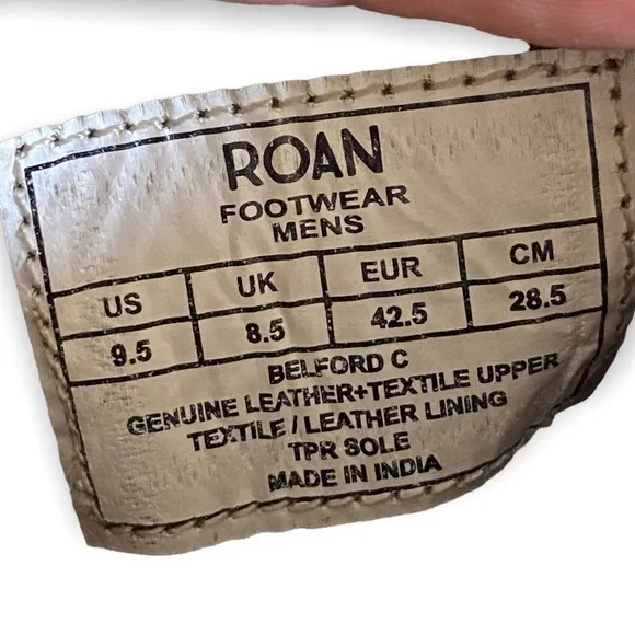 Bed Stu Roan Ankle Boots Size 9.5 Lace Up Canvas Leather Cap Toe Cushioned