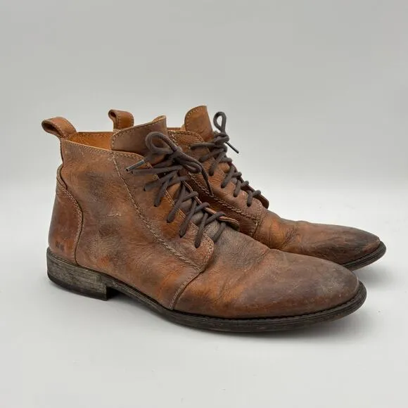 Bed Stu Workshop Leather Lace Up Cobbler Boots Men's 10.5