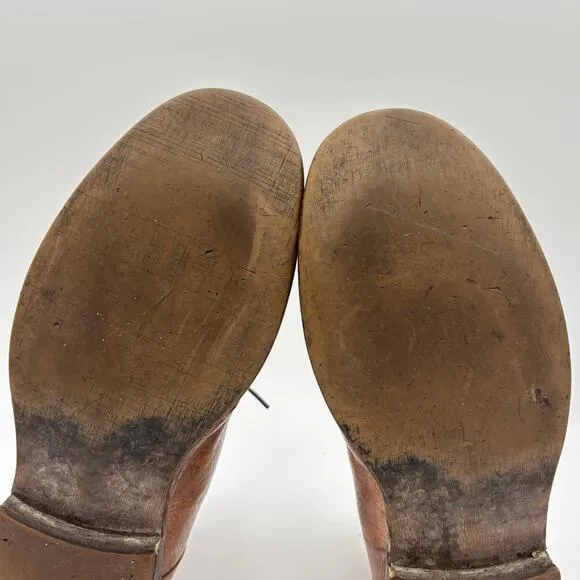 Bed Stu Workshop Leather Lace Up Cobbler Boots Men's 10.5