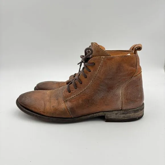 Bed Stu Workshop Leather Lace Up Cobbler Boots Men's 10.5