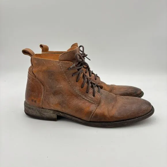 Bed Stu Workshop Leather Lace Up Cobbler Boots Men's 10.5