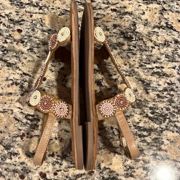 Bed|Stu Bead &amp; Rhinestone Sandals