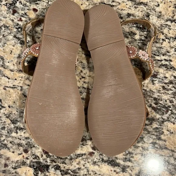 Bed|Stu Bead &amp; Rhinestone Sandals