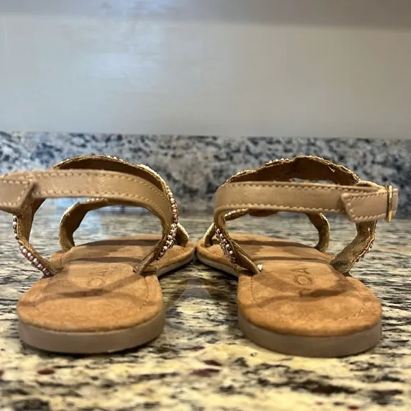 Bed|Stu Bead &amp; Rhinestone Sandals
