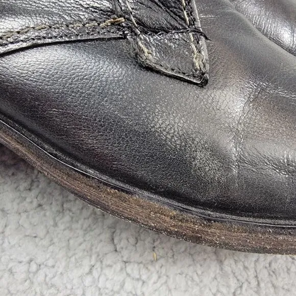 BedStu Cobbler Series Black Leather Lace-Up Chukka Boots Men's Size 8.5 READ!