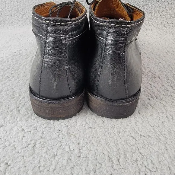 BedStu Cobbler Series Black Leather Lace-Up Chukka Boots Men's Size 8.5 READ!