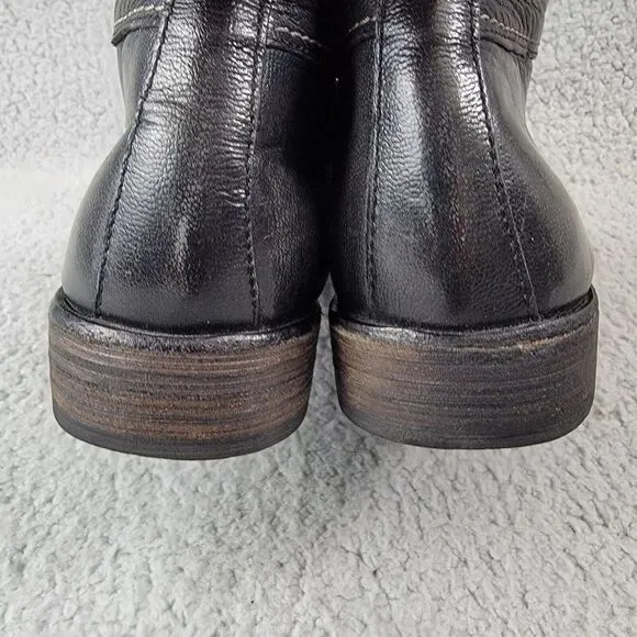 BedStu Cobbler Series Black Leather Lace-Up Chukka Boots Men's Size 8.5 READ!