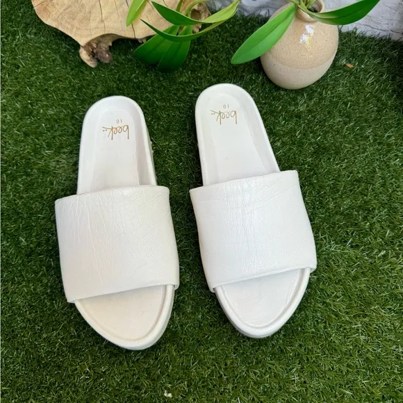 BEEK Pelican Sandals white platform size 10 women’s like new