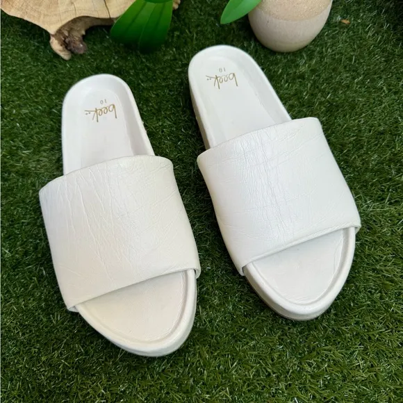 BEEK Pelican Sandals white platform size 10 women’s like new