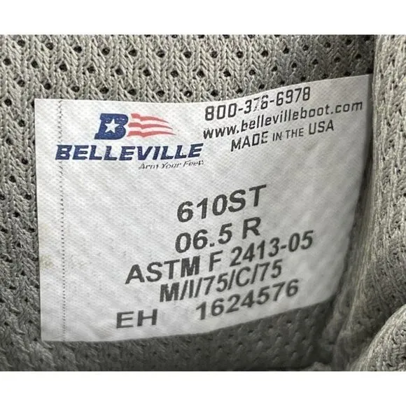 Belleville 610ST Steel Toe Men's Boot Size 6.5R NWT's Suede Boots NIB GREEN SAGE