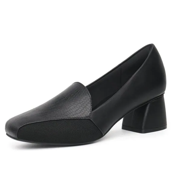 Benassal Womens Size 9.5 Loafers Orthopedic Dress Shoes Minimalist Black Office