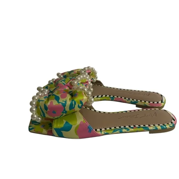 Betsey Johnson Women's Floral Slide Sandals - Multicolor 8