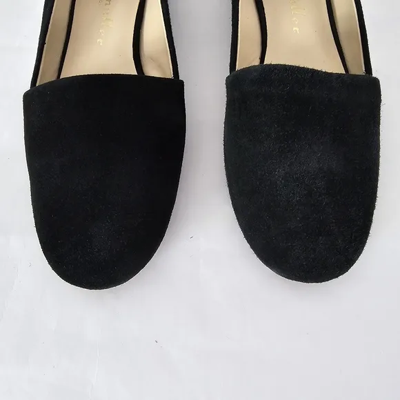 Bettye Muller Black Suede Flats Size 7.5