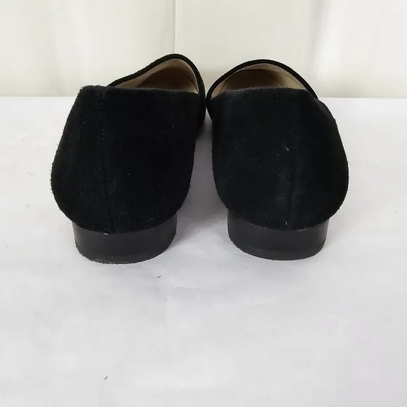 Bettye Muller Black Suede Flats Size 7.5