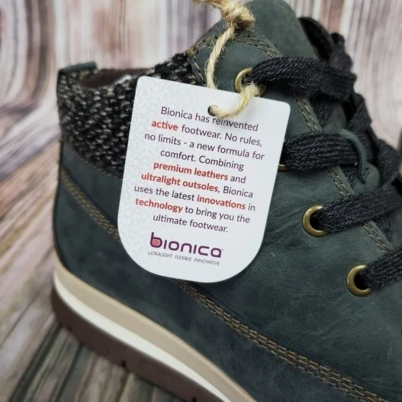 Bionica Blue Jean Tucson Lace Up Hiker Boots
