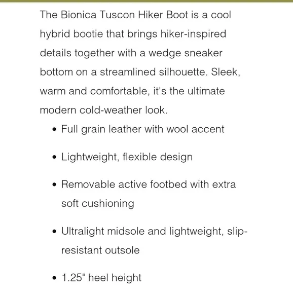 Bionica Blue Jean Tucson Lace Up Hiker Boots