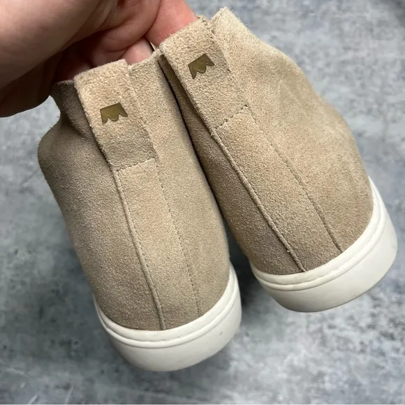 Birdies Falcon Sneakers Cream Suede Slip-On 12