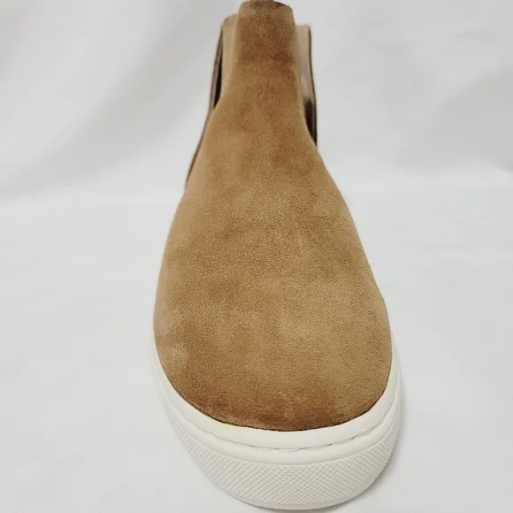 BIRDIES The Falcon Suade Bootie in Saddle - size 5