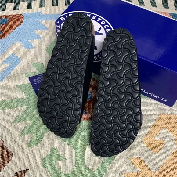 Birkenstock Arizona Black Narrow Sandals with Adjustable Straps and Cork Footbed