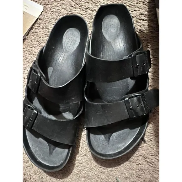 Birkenstock Arizona Essentials EVA Black Sandals Slides Comfort Mens Size
