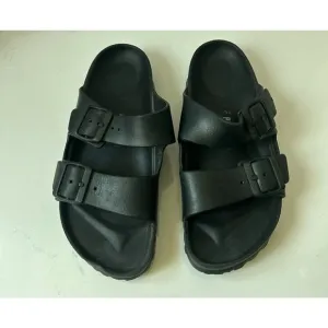 Birkenstock Arizona Essentials EVA Slide Black Sandal Size 38