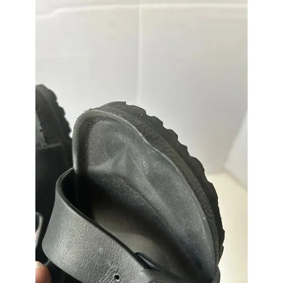 Birkenstock Arizona Essentials EVA Slide Black Sandal Size 38